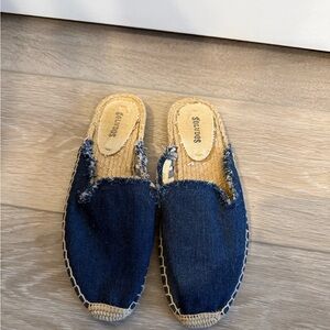Soludos Women's Denim Espadrille Mules